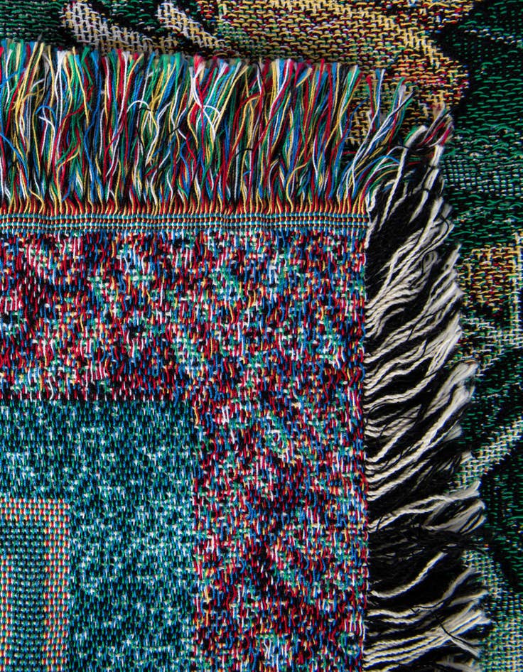 Detail image of 4' 6 x 6' Leap Frog Decor Throw Blanket