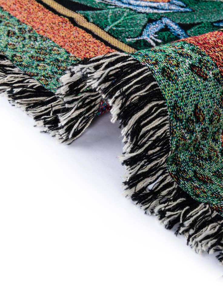 Detail image of 4' 6 x 6' Leap Frog Decor Throw Blanket