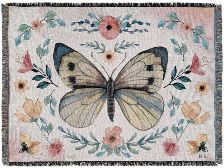 4' 6 x 6' Insects 3 Throw Blanket