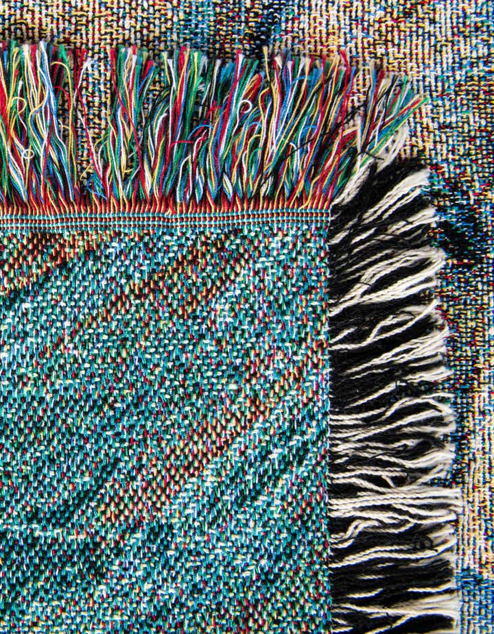 4' 6 x 6' Loving Mother Elephant & Calf Throw Blanket