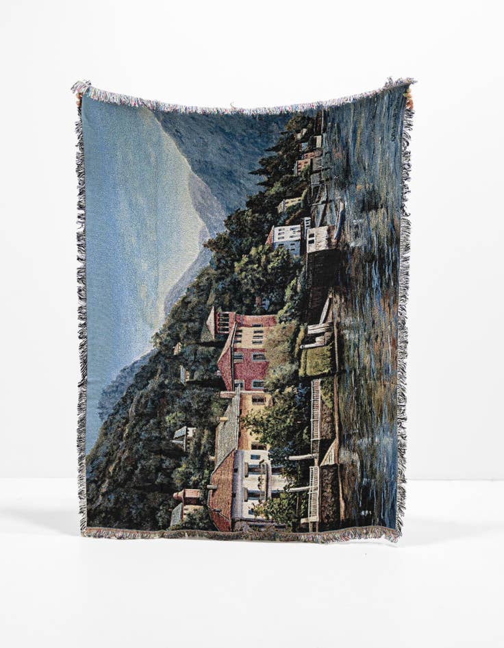 Detail image of 4' 6 x 6' The Lenno Shore Throw Blanket
