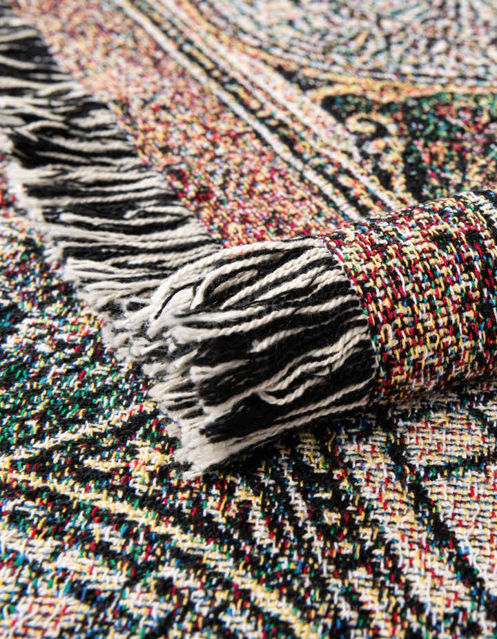 4' 6 x 6' Old World Map Throw Blanket