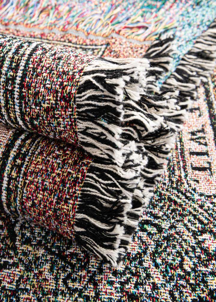 4' 6 x 6' Old World Map Throw Blanket