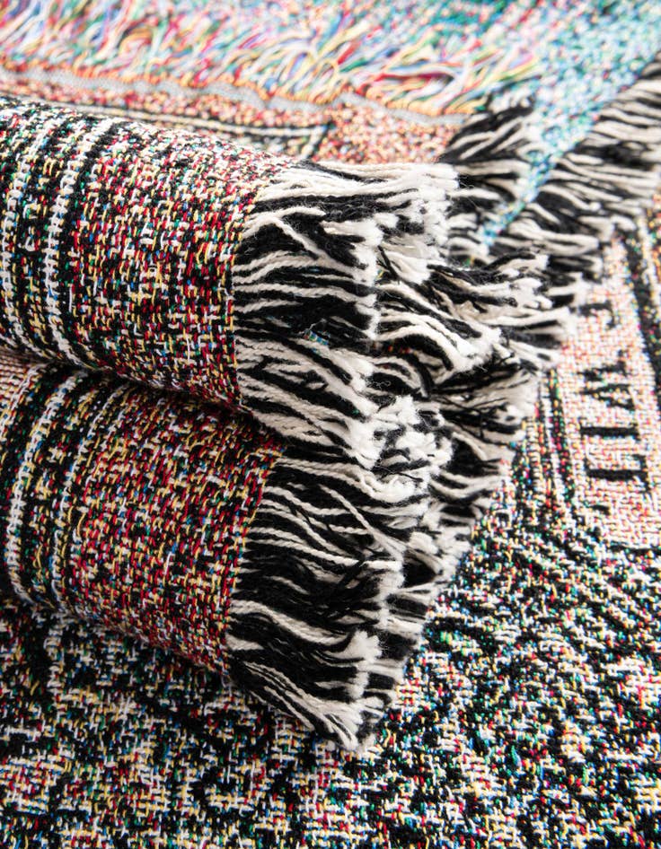 Detail image of 4' 6 x 6' Old World Map Throw Blanket