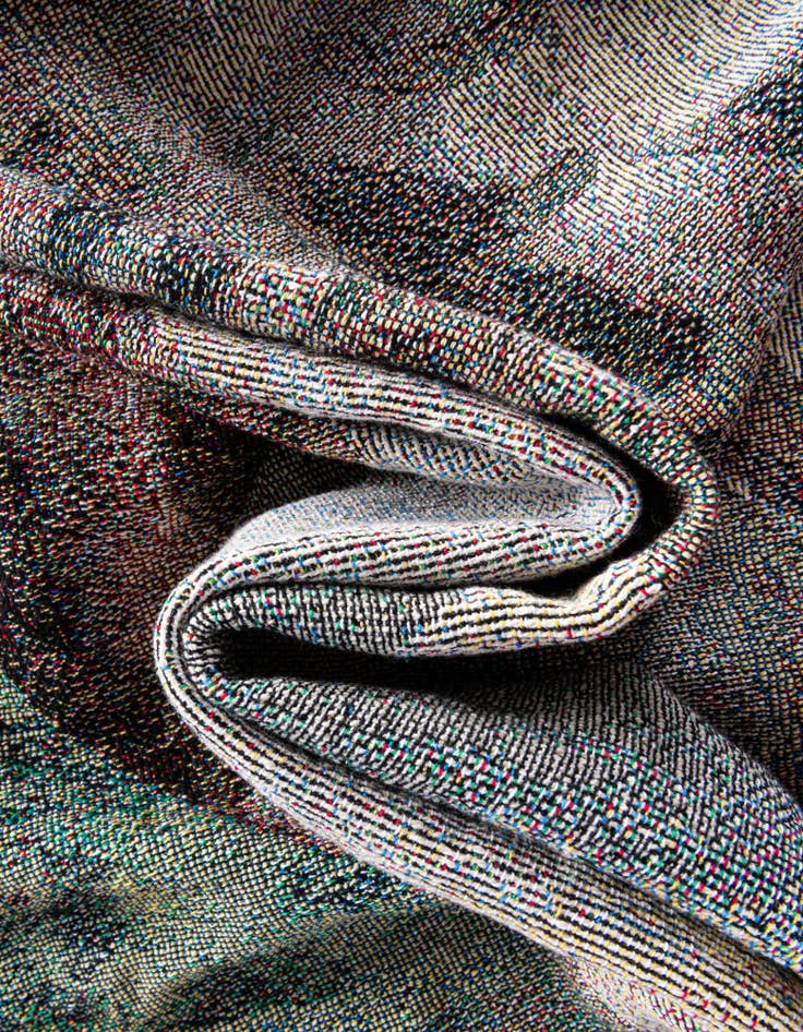 Detail image of 4' 6 x 6' Animals Lodge 1 Throw Blanket