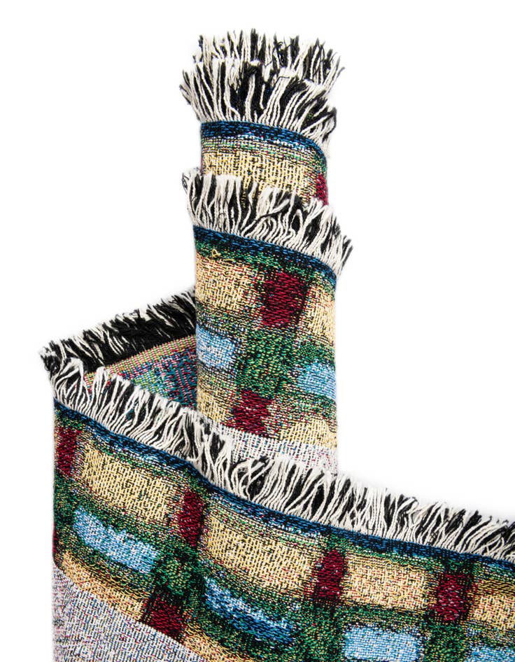 Detail image of 4' 6 x 6' Rooster Trio Throw Blanket