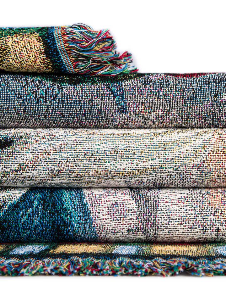 4' 6 x 6' Rooster Trio Throw Blanket