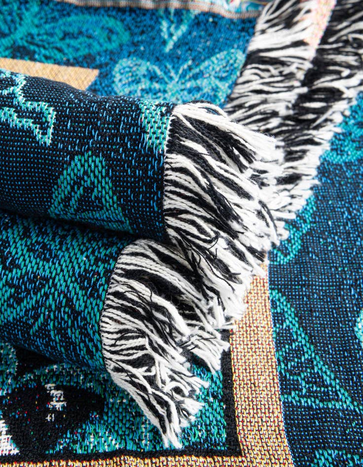 Detail image of 4' 6 x 6' Butterfly Dance Throw Blanket