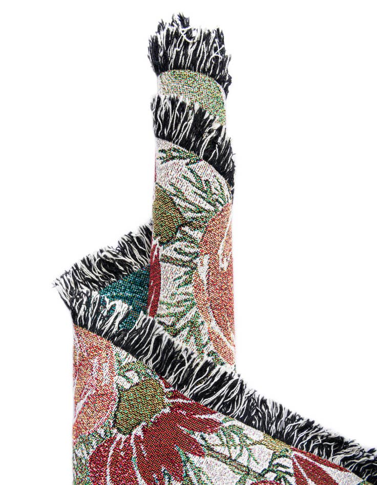 Detail image of 4' 6 x 6' Watercolor Pumpkin Throw Blanket