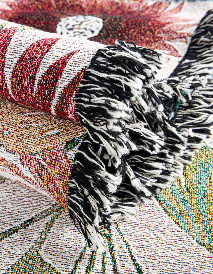 135cm x 185cm Watercolor Pumpkin Throw Blanket