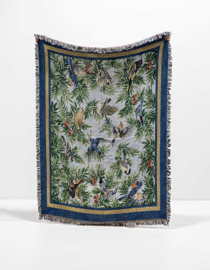 135cm x 185cm Songbirds Throw Blanket