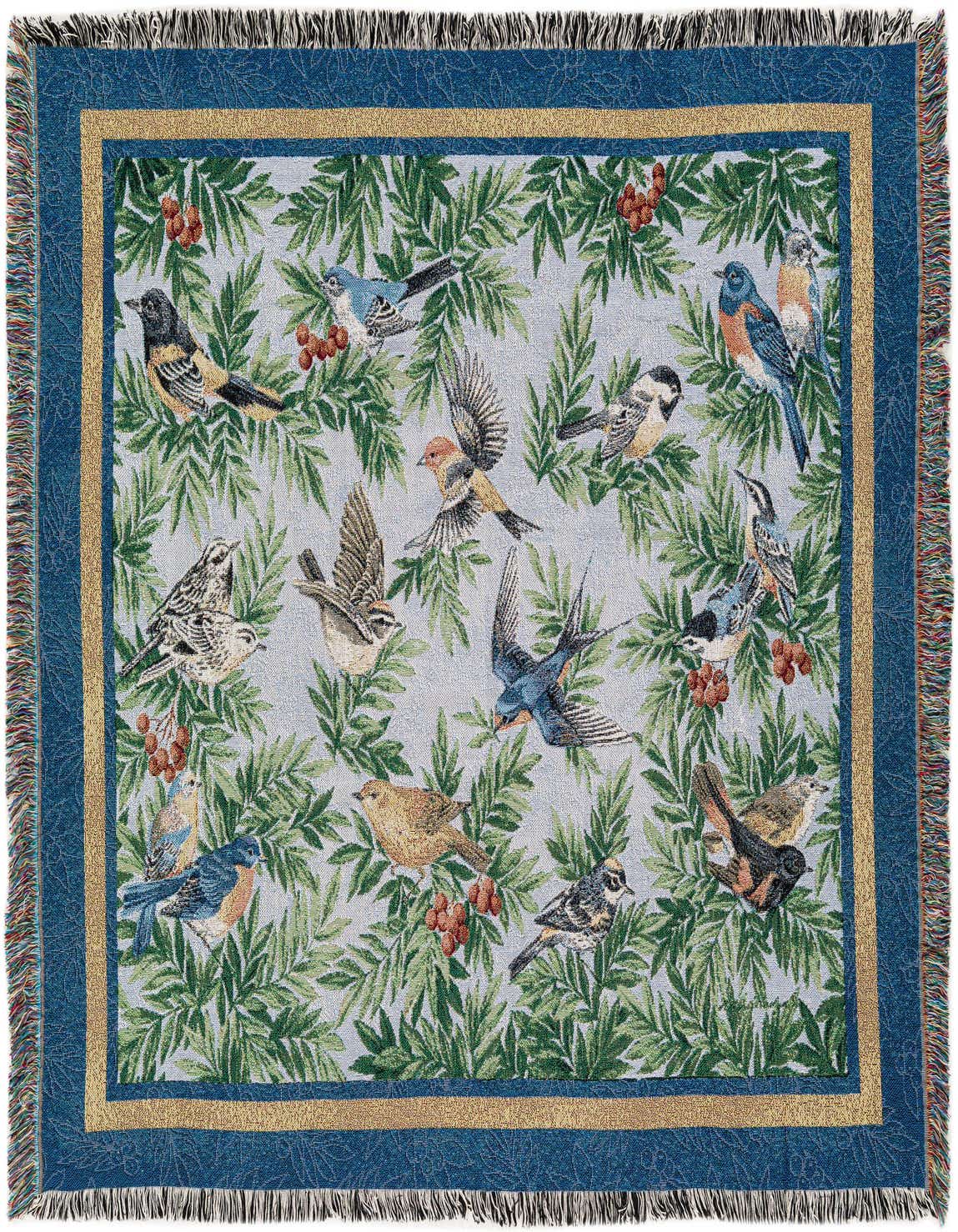 Primary image 4' 6 x 6' Songbirds Throw Blanket