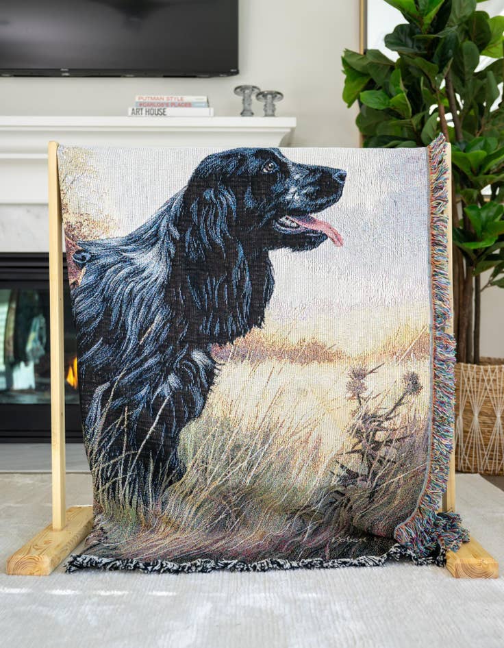 Detail image of 4' 6 x 6' Cocker Spaniel Throw Blanket