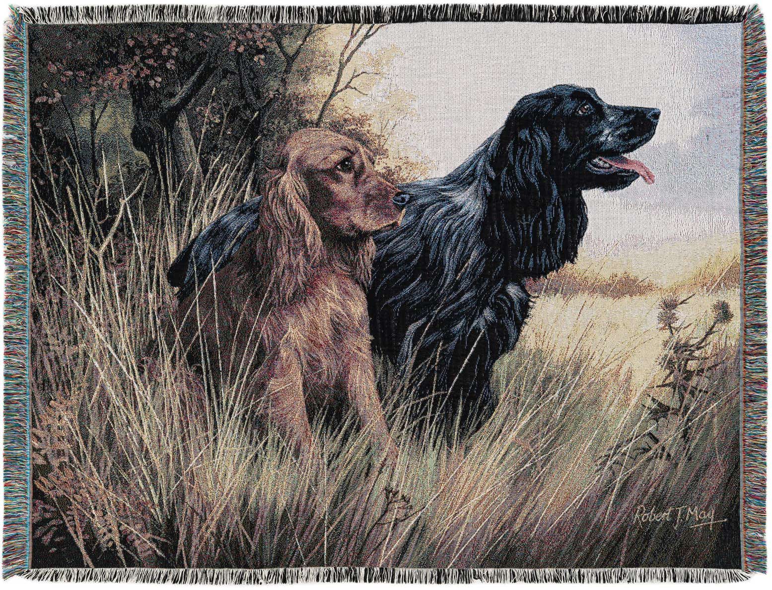 4' 6 x 6' Cocker Spaniel Throw Blanket