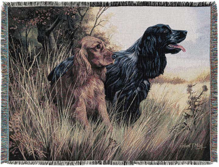135cm x 185cm Cocker Spaniel Throw Blanket