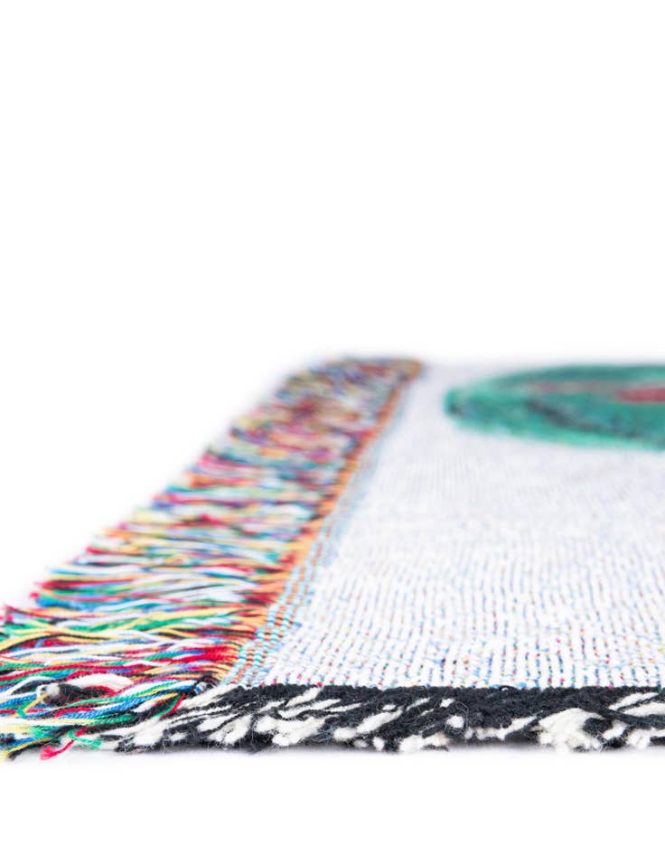 Detail image of 4' 6 x 6' Friendly Snowmen Throw Blanket