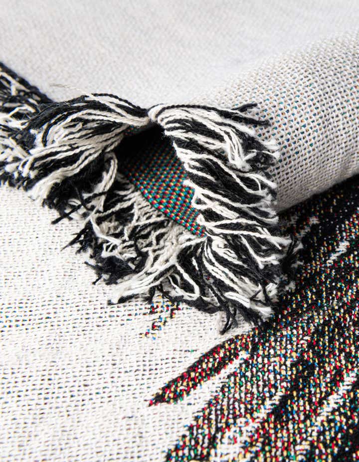 135cm x 185cm Llama With Glasses Throw Plaid