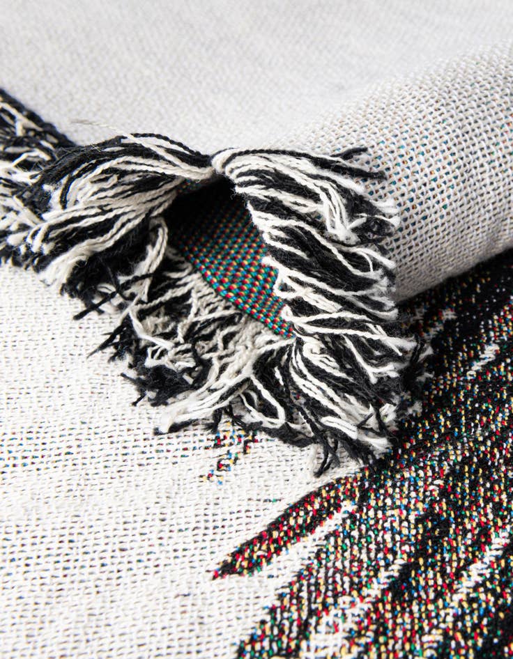 Detail image of 4' 6 x 6' Llama With Glasses Throw Throw Blanket