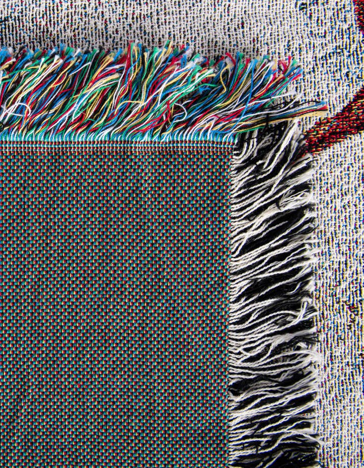 Detail image of 4' 6 x 6' Llama With Glasses Throw Throw Blanket