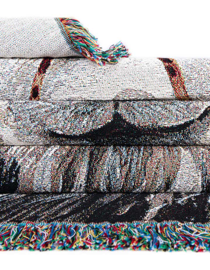 135cm x 185cm Llama With Glasses Throw Plaid