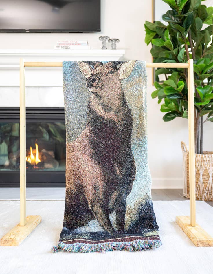 Detail image of 4' 6 x 6' Monarch Of The Glen Throw Blanket