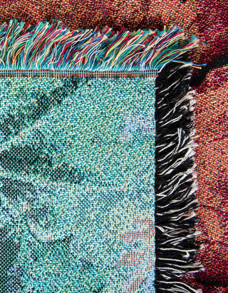 Detail image of 4' 6 x 6' Fallen Leaves Throw Blanket