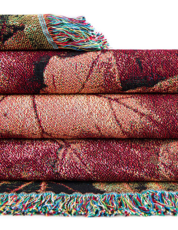 Detail image of 4' 6 x 6' Fallen Leaves Throw Blanket