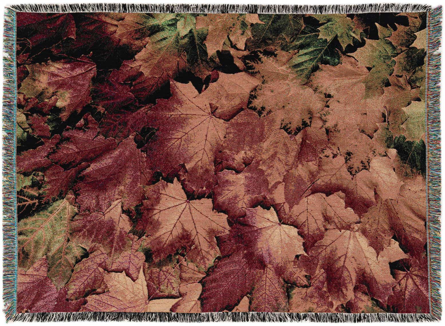 4' 6 x 6' Fallen Leaves Throw Blanket