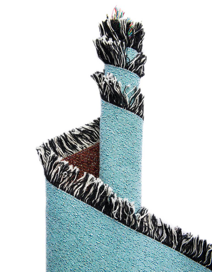 Detail image of 4' 6 x 6' Deer and Snowman Throw Blanket