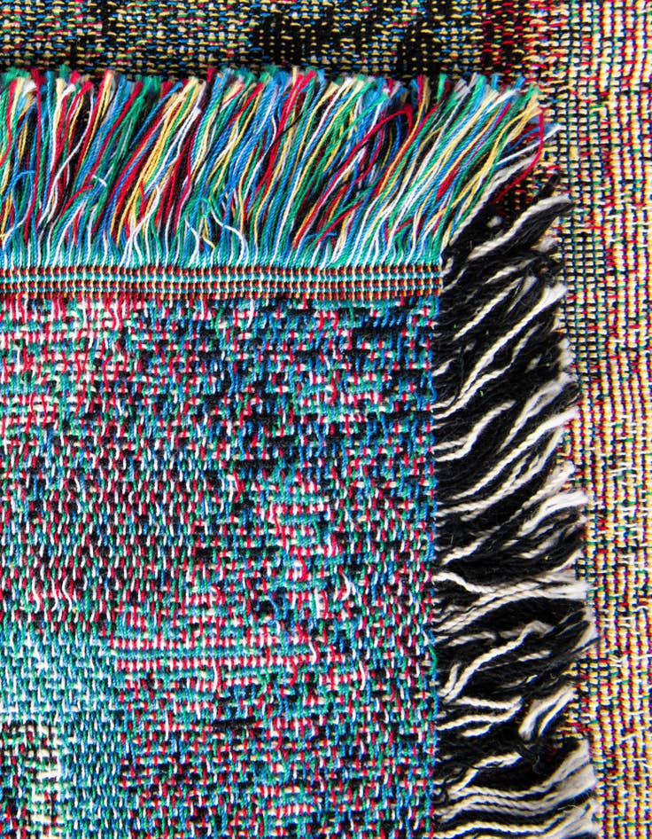 Detail image of 4' 6 x 6' Garden Maze Throw Blanket