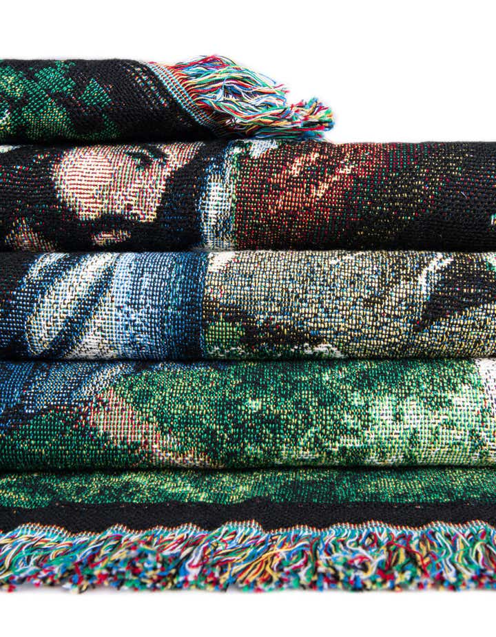 4' 6 x 6' Psalm 23 Image Throw Blanket