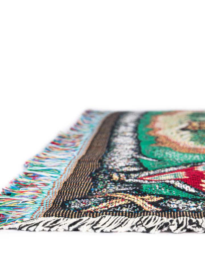 135cm x 185cm Wolf Lodge Throw Blanket