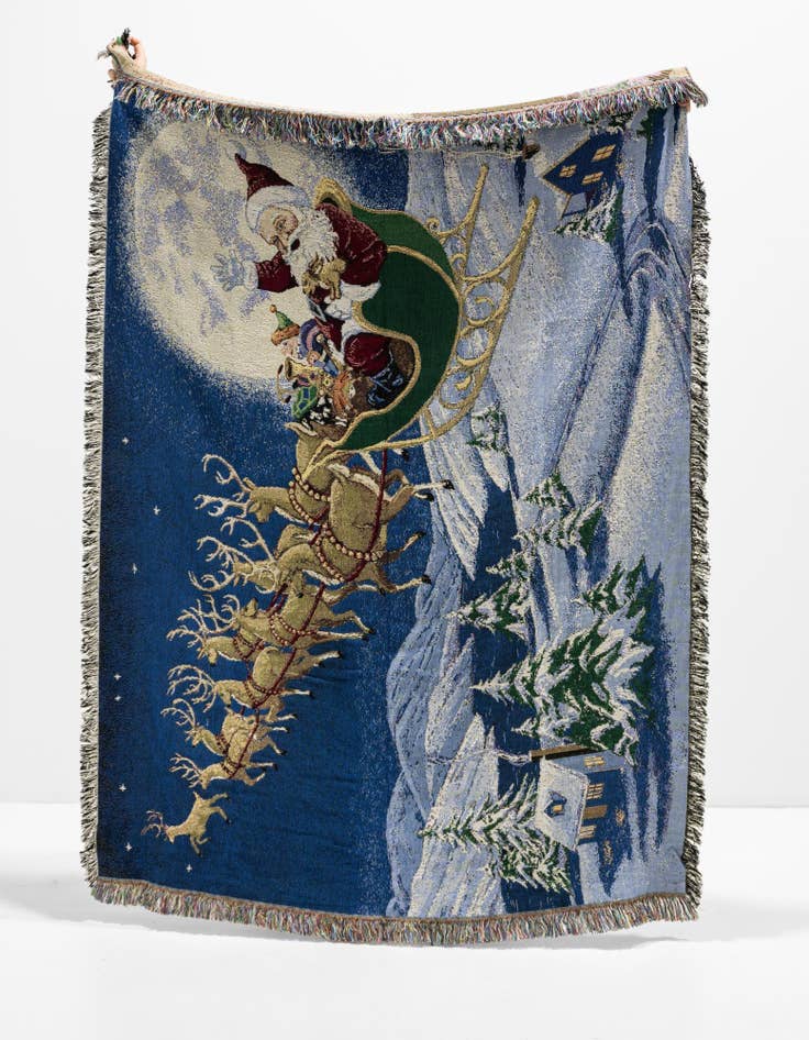 Detail image of 4' 6 x 6' Christmas Magic Throw Blanket