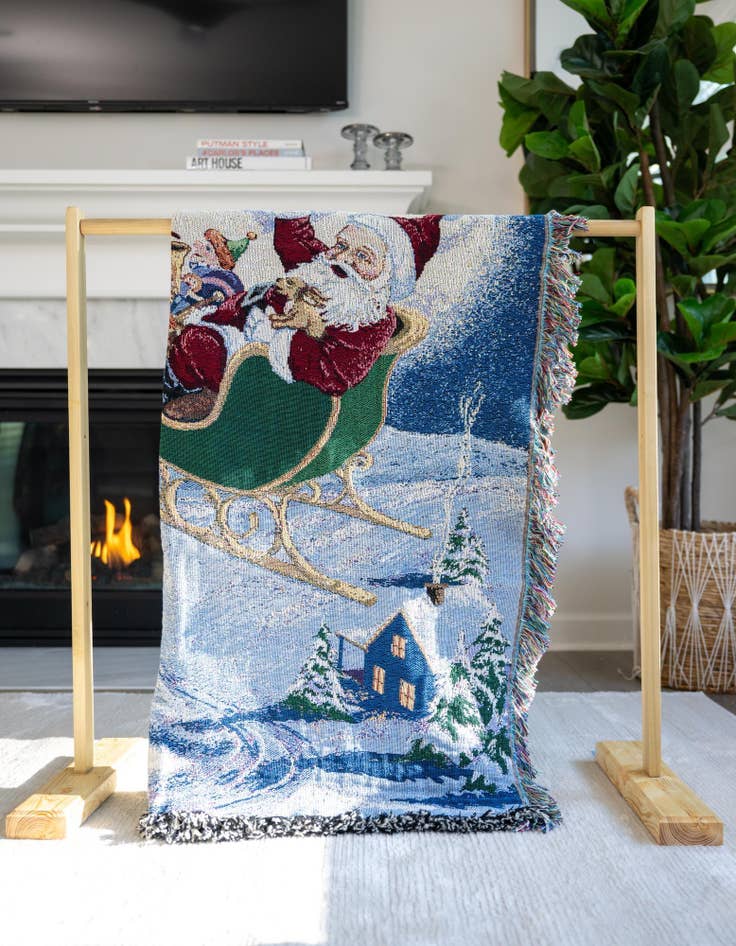 Detail image of 4' 6 x 6' Christmas Magic Throw Blanket