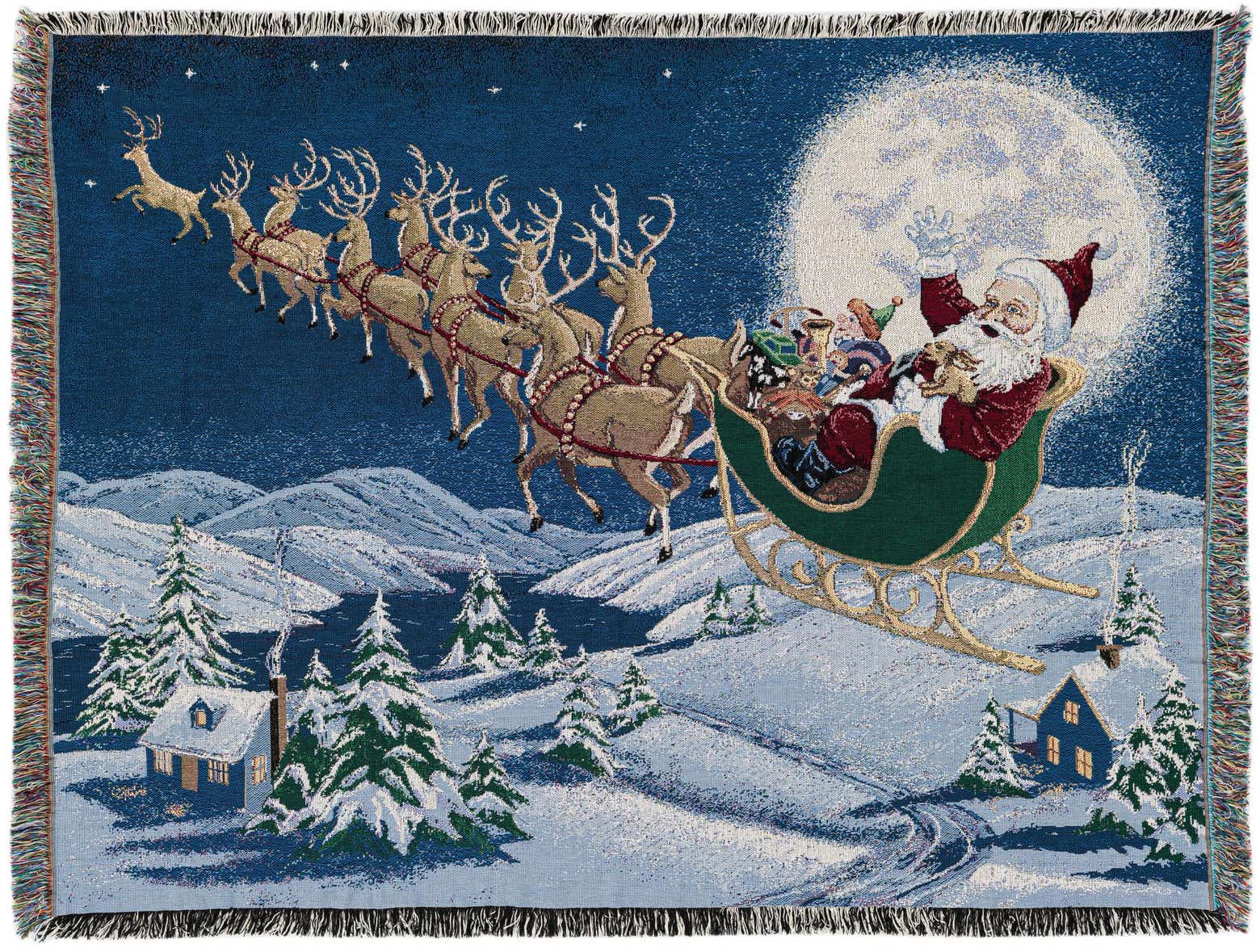 4' 6 x 6' Christmas Magic Throw Blanket