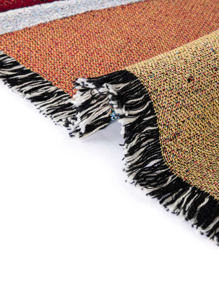 4' 6 x 6' 70's Sunset Throw Blanket