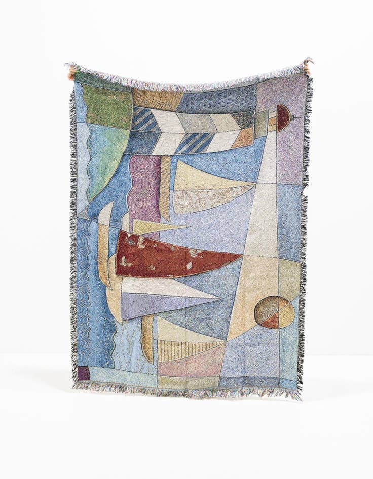 Detail image of 4' 6 x 6' Bay Regatta Throw Blanket