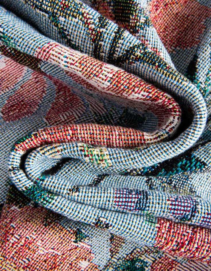 Detail image of 4' 6 x 6' Floral-Pink Bloom Throw Blanket