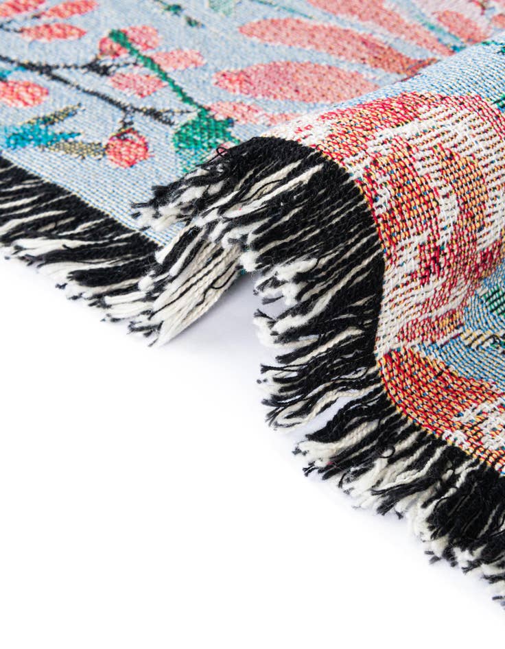 Detail image of 4' 6 x 6' Floral-Pink Bloom Throw Blanket