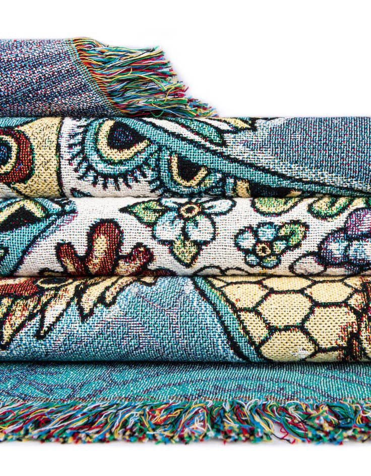 Detail image of 4' 6 x 6' Unicorn Joopy Throw Blanket