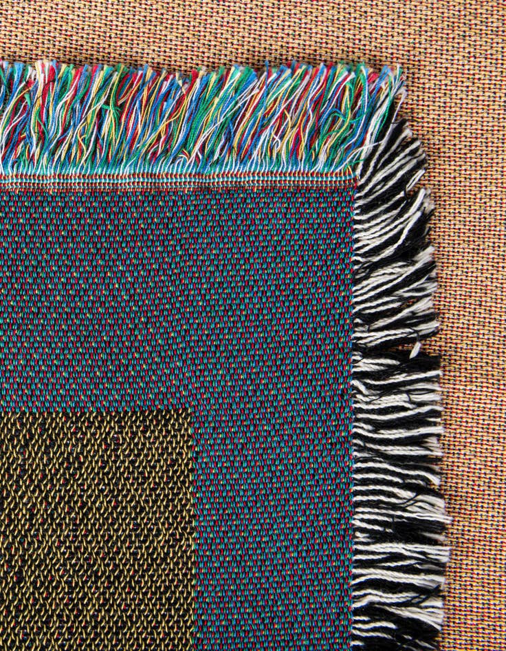 Detail image of 4' 6 x 6' Fork and Plate Throw Blanket