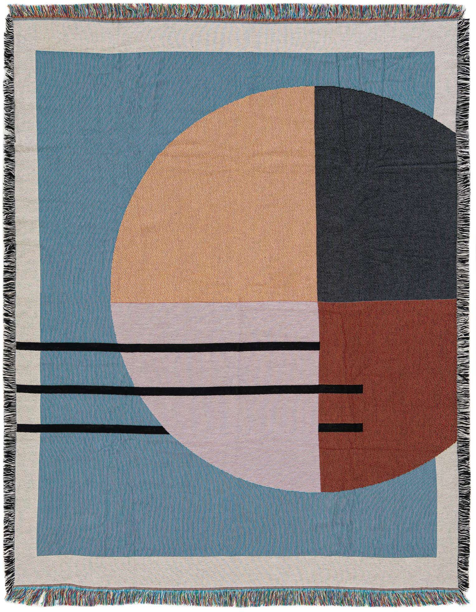 Primary image 4' 6 x 6' Fork and Plate Throw Blanket