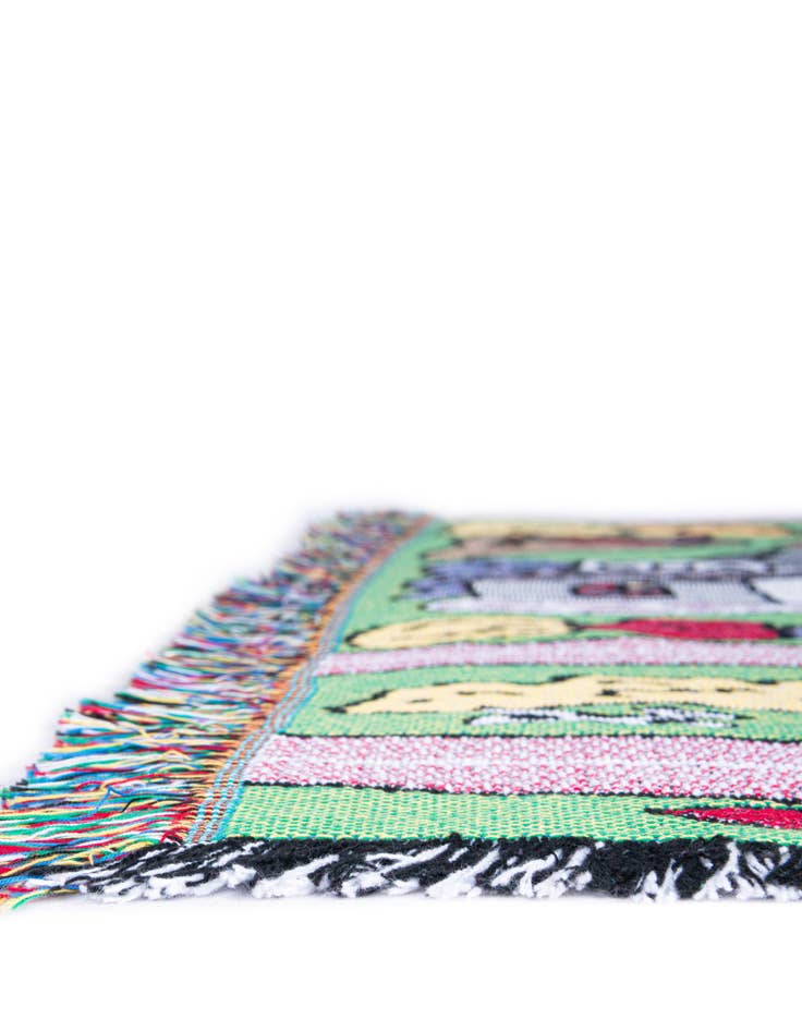Detail image of 4' 6 x 6' Road Play Mat Pink Throw Blanket