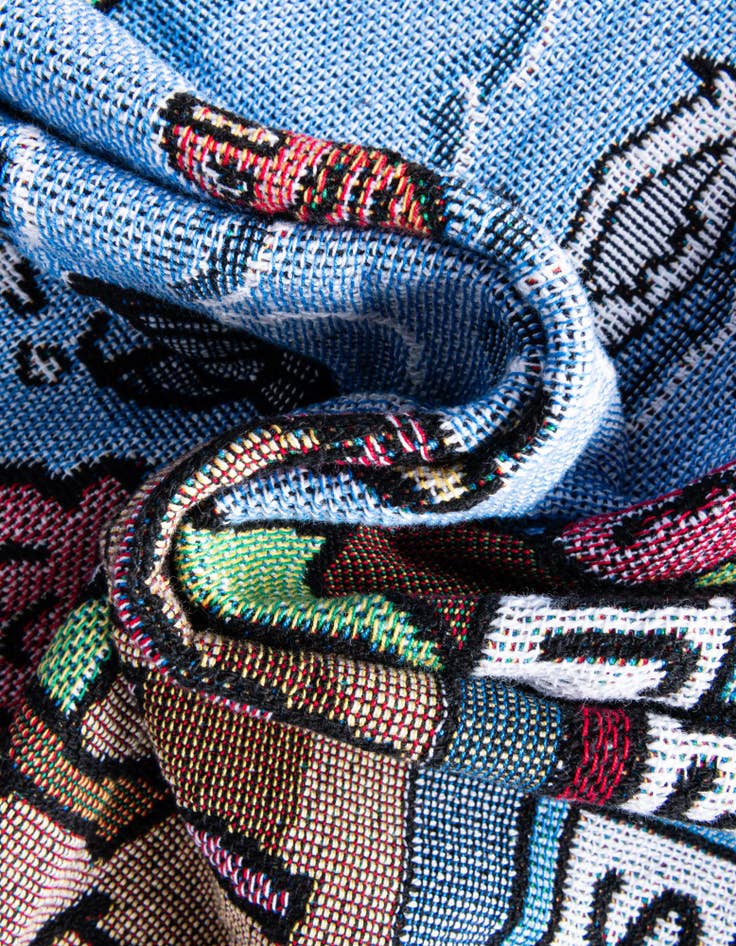 Detail image of 4' 6 x 6' Road Play Mat Pink Throw Blanket