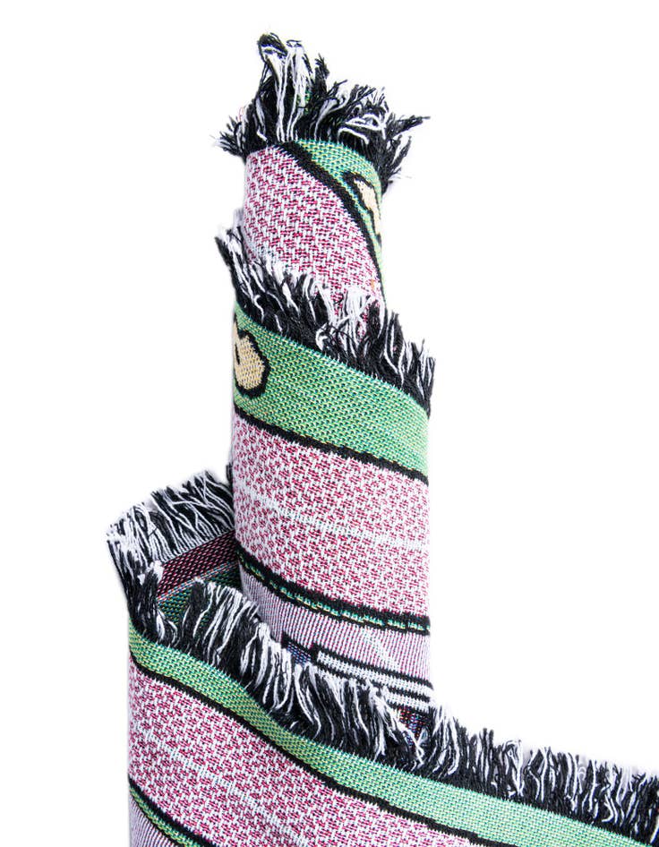 Detail image of 4' 6 x 6' Road Play Mat Pink Throw Blanket