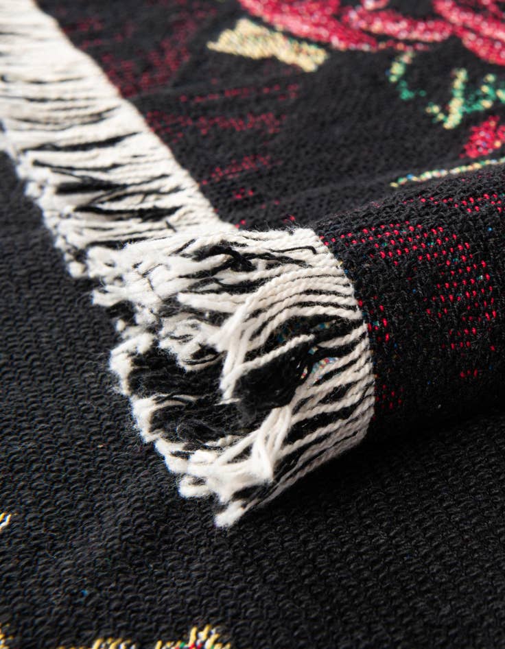 Detail image of 4' 6 x 6' Day of the Dead Throw Blanket