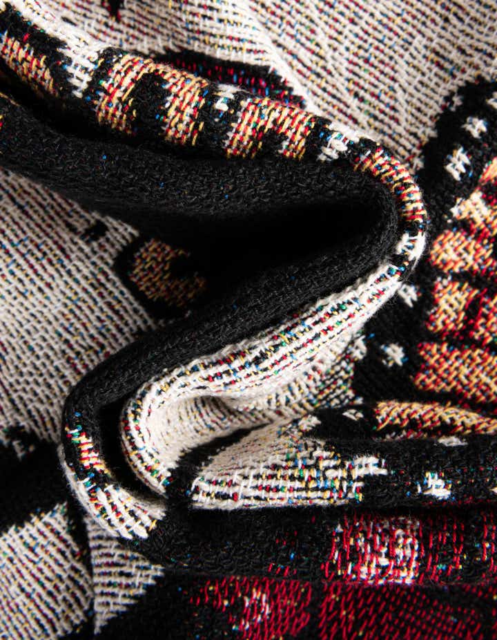 4' 6 x 6' Day of the Dead Throw Blanket