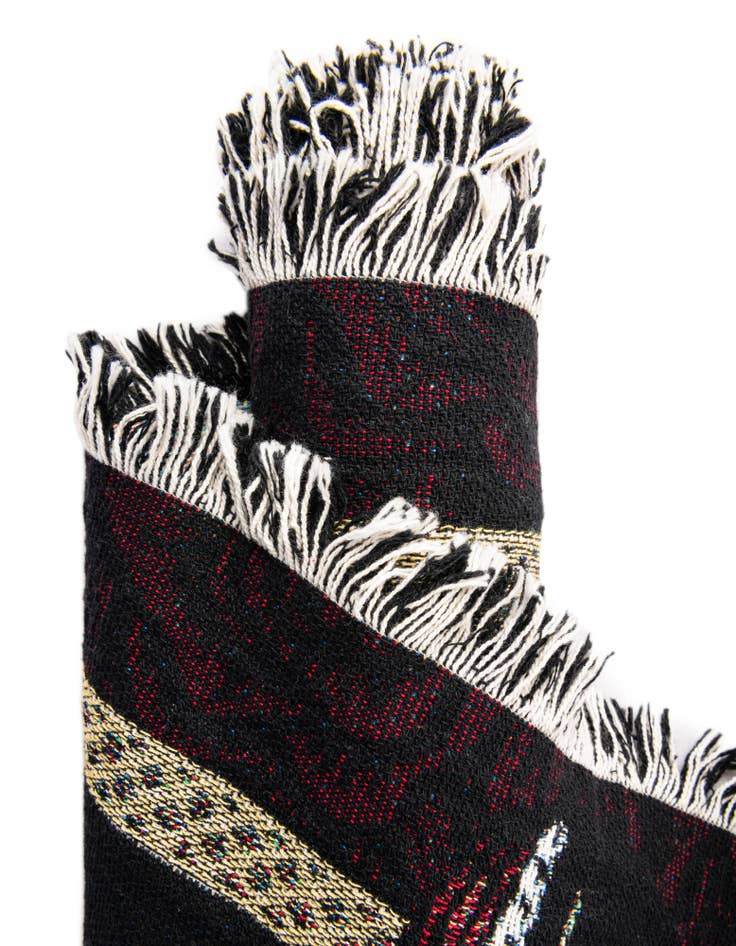 Detail image of 4' 6 x 6' Day of the Dead Throw Blanket
