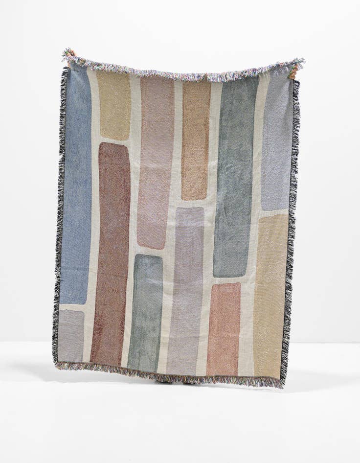 Detail image of 4' 6 x 6' Desert Abstract Throw Blanket