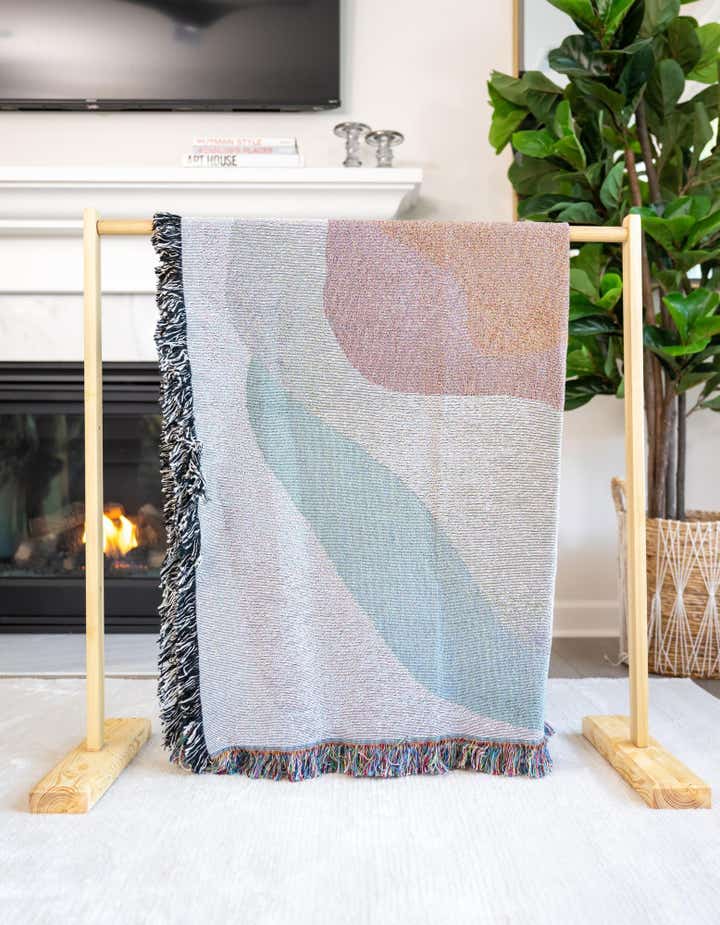 4' 6 x 6' Soft Mods Abstract 3 Throw Blanket